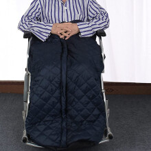Waterproof Fleece Wheelchair Blanket with Plush Lining, Warm Leg Cover for Elderly, Full Body Protection