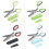 Five-Layer Vegetable Scissors Office Shredding Stainless Steel Scissors(Blue Gray) 2
