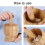 Kitchen Bamboo Garlic Pounder Food Stirrer Without Lid(Large) 6