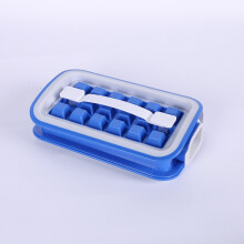 Faltbare Eiswürfelform, Aufbewahrungsbox für Zuhause, Eiswürfelform, Stil: Rechteckig, Blau