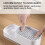 Soap Dispenser Bottle Automatic Liquid Soap Dispenser Kitchen Sponge Brush Storage Box(White) 5