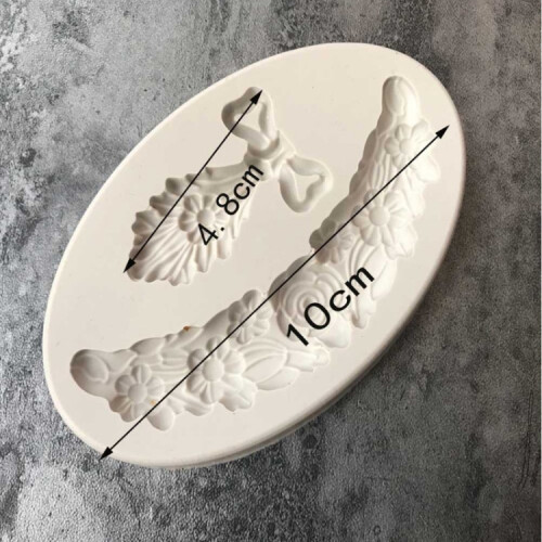 5 PCS Pattern Lace Decorative Liquid Silicone Fondant Mould 1