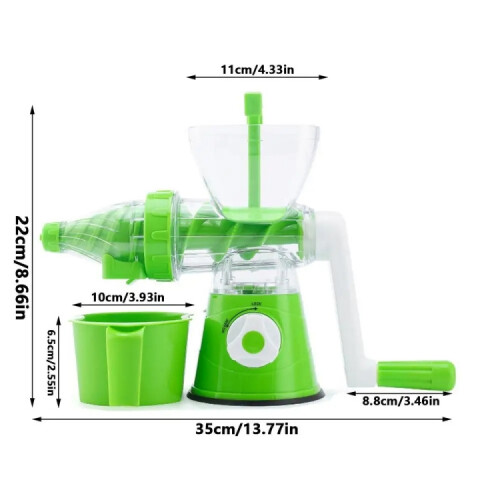 Hand Juicer Small Portable Food Processor Juice Vegetable Squeezer(Blue) 1