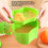 Hand Juicer Small Portable Food Processor Juice Vegetable Squeezer(Blue) 4