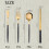 2pcs /Pack Stainless Steel Glossy Mirror Flatware Gift Set, Style: Knife Fork (Silver) 2