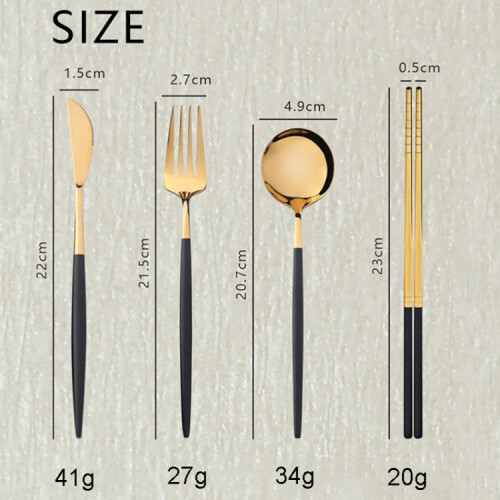 2pcs /Pack Stainless Steel Glossy Mirror Flatware Gift Set, Style: Knife Fork (Silver) 1