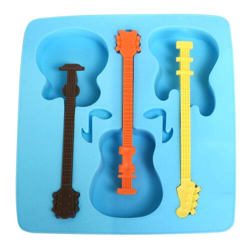 3-in-1-Eisgittermodul aus Silikon in Gitarrenform 1