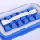 Folding Ice Tray Home Curling Storage Box Ice Cube Mold,Style: Rectangle  Blue 3