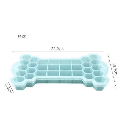 30 Grid Bone Honeycomb Silicone Ice Cube Mold with Lid(Purple) 2