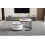 High Gloss Modern Round Nesting Coffee Table with Marble Pattern Top 3