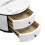 High Gloss Modern Round Nesting Coffee Table with Marble Pattern Top 13