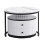 High Gloss Modern Round Nesting Coffee Table with Marble Pattern Top 14