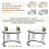 High Gloss Modern Round Nesting Coffee Table with Marble Pattern Top 21