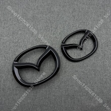 (Vorder- und Rückseite, CX-5 Baujahre 2012–2014) Schwarzes ABS-Emblem für Motorhaube, Kühlergrill un