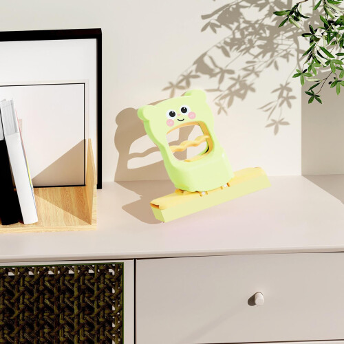 Mini Mop with No‑Touch Squeeze Handle, Foldable Compact Design for Desk, Kitchen, and Windows 2