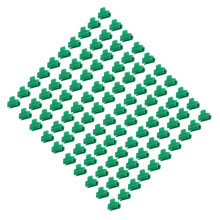 100pcs Green Clamps for Greenhouse 14mm (0.6in)