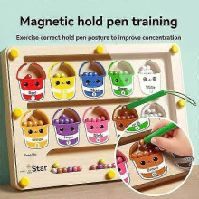 (medium size) Barns magnetiska labyrint gboll Bebis Koncentrationstrning, skrivlogik Tnkande 3-rig tidig utbil New Arrival