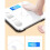 Digital Bathroom Scale with Precision Sensor Accuracy, Clear LCD Display, Slim Tempered Glass Platform, Color E 4