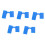 5pcs Chopstick Helper Clips  Plastic Training Aid for Kids, Reusable Training Chopstick Clips 1