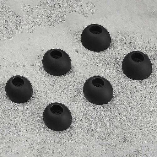 (M, Black) 1 Pair Ear Tips Soft Silicone Avoid Falling Off Replacement Earbuds Plugs Cover Compatible Huawei Freebuds 4i 1
