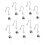 10 Pack Zipper Pull Replacement for Jeans Secure Lock Clip Tool Install Silver 3
