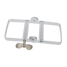 Aluminum Toothpaste Tube Squeezer Roller with Ergonomic EasyTurn Handle for Hair Dye and Paint