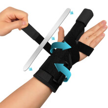 Trigger Finger Splint Adjustable Finger Brace Support with Breathable Fabric and Wrist Stabilization for Men and Women