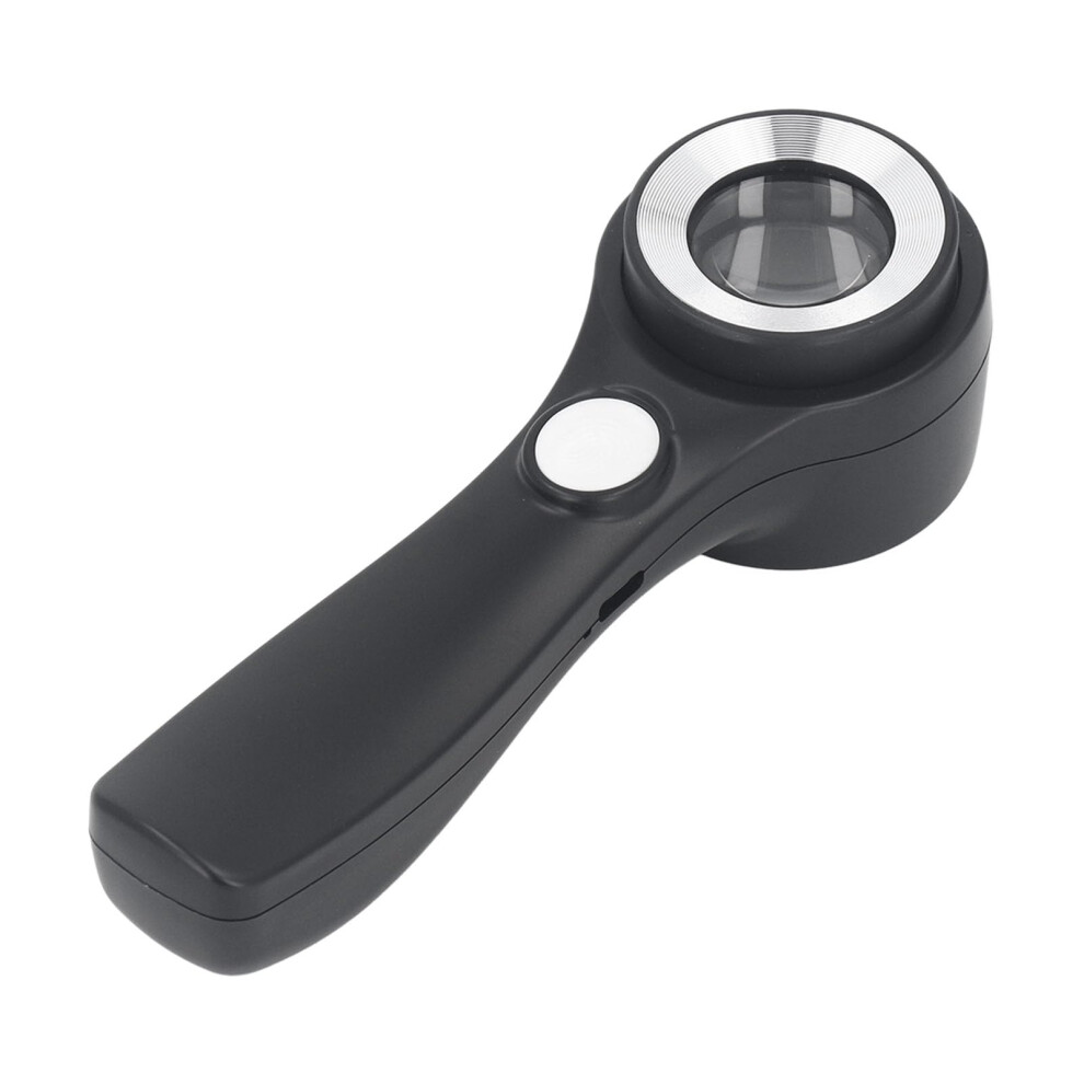Light Led Magnifying Glass 60X Optical Magnification, Usb Rechargeable Handheld Magnifier With Touch