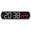 LED Digital Wall Clock with Large-white shell red 1