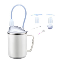 450 ml roestvrije spatbestendige kinderbeker, perfect voor-Wit