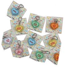 Elegantes Schlüsselanhänger-Set mit graviertem Zitat,-10PS