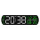 Digital Alarm Clock Desk/Wall Clock Large-Black shell green 1