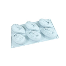 Flexible Silicone Nut Molds For Creative-6 almonds in a row