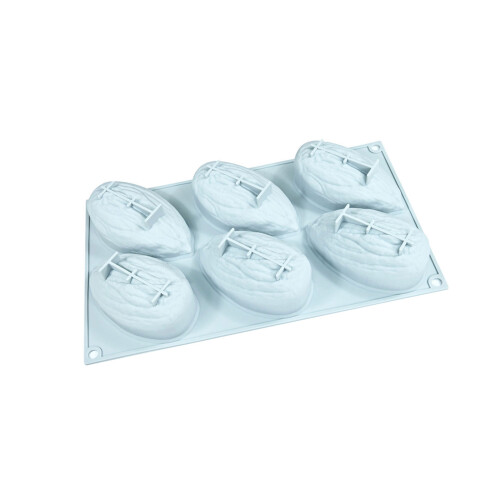 Flexible Silicone Nut Molds For Creative-6 almonds in a row