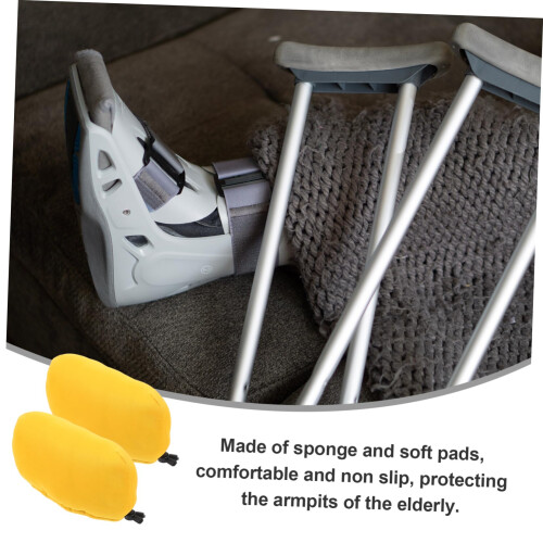 Crutch Pads Soft Underarm Cushions, Comfortable Replaceable Design for Daily Use 2