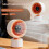 ABS produced Small Desk Fan With Appealing Appearance-White 7