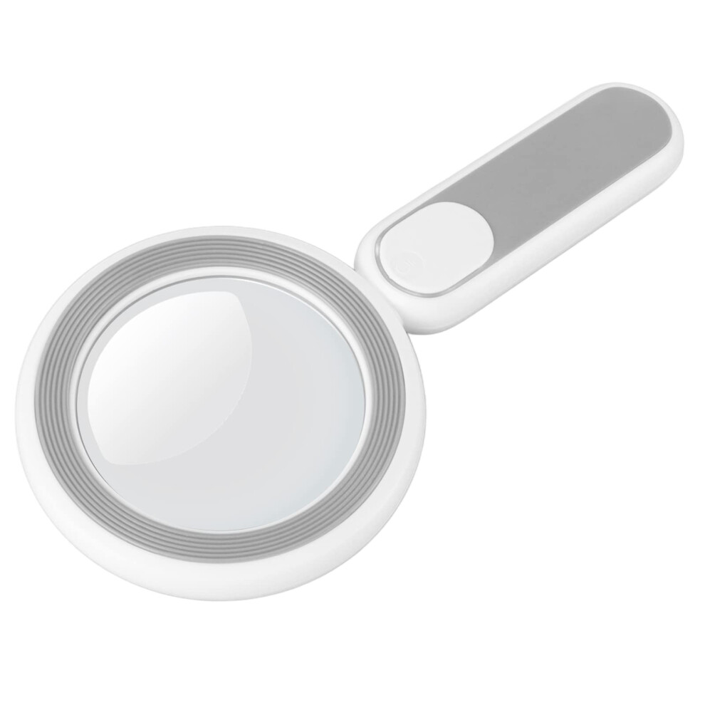 Rechargeable Magnifying Glass 8X LED Handheld Magnifier with Touch Control Light and 1200mAh Battery