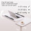 Adjustable Overbed Laptop Table with Wheels, White Bedside Rolling Desk for Elderly, Lockable Design 5