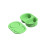 2 Section Silicone Spices Container Snacks Storage Box-Green 1