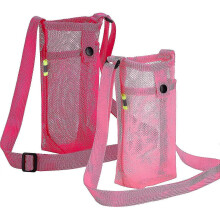 (Pink x Rose Pink) 2pcs Water Bottle Holder Water Bottle Carrier With Adjustable Shoulder Strap For Sports Hiking Camping