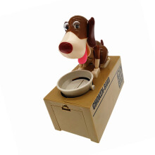Funny Robotic Coin Holders Dog Steal Coin Money Saving Box-2
