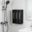 Contemporary Shower Accessory Liquid Dispenser Holds-Black 3