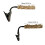 Cage Mounted Clip On Bird Perch Stand With Texture Wood-2 4