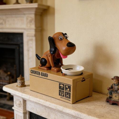 Leuke hond steelt muntspaarvarkens met gemakkelijk-4 2