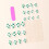 Modern White Press On Nail Short Square Style With Bright 5