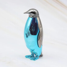 Refillable Butane Lighter Adjustable Soft Flame Penguin Shape Portable Pocket Lighter Color A