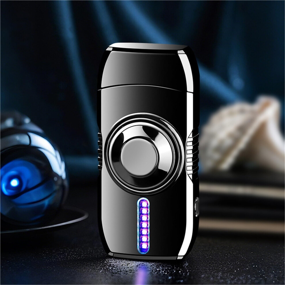 Light Smart Windproof Jet Flame Er With Led Four Ignition Modes, Refillable Butane, Zinc Alloy Gift For Men