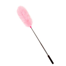 Lambsfaux wool Duster with Extendable Telescopic Handle, Soft Washable Wool Brush for Ceiling Fan and Furniture, Pink