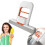 Mini Sponge Mop with OneHand SelfWringing, Foldable Wet Dry Cleaning for Kitchen and Bathroom, Replaceable Head 1