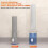 Mini Sponge Mop with OneHand SelfWringing, Foldable Wet Dry Cleaning for Kitchen and Bathroom, Replaceable Head 5